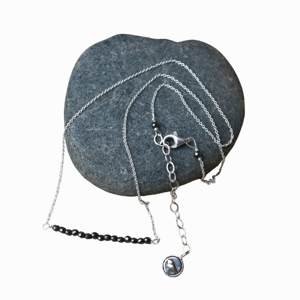NWT Rockhill Designs Sparkling Hematite Necklace